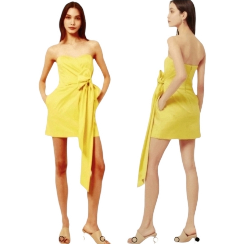 French Connection Florida Summer Strapless Dress Sz 12